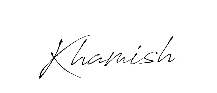 Antro_Vectra is a professional signature style that is perfect for those who want to add a touch of class to their signature. It is also a great choice for those who want to make their signature more unique. Get Khamish name to fancy signature for free. Khamish signature style 6 images and pictures png