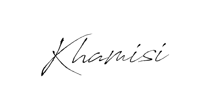 Also we have Khamisi name is the best signature style. Create professional handwritten signature collection using Antro_Vectra autograph style. Khamisi signature style 6 images and pictures png
