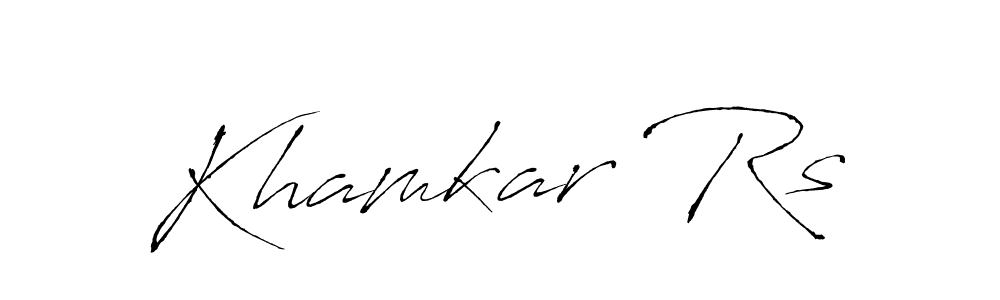 Also we have Khamkar Rs name is the best signature style. Create professional handwritten signature collection using Antro_Vectra autograph style. Khamkar Rs signature style 6 images and pictures png