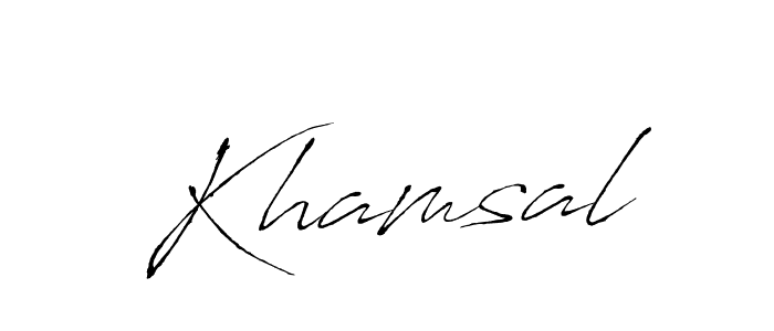 Antro_Vectra is a professional signature style that is perfect for those who want to add a touch of class to their signature. It is also a great choice for those who want to make their signature more unique. Get Khamsal name to fancy signature for free. Khamsal signature style 6 images and pictures png