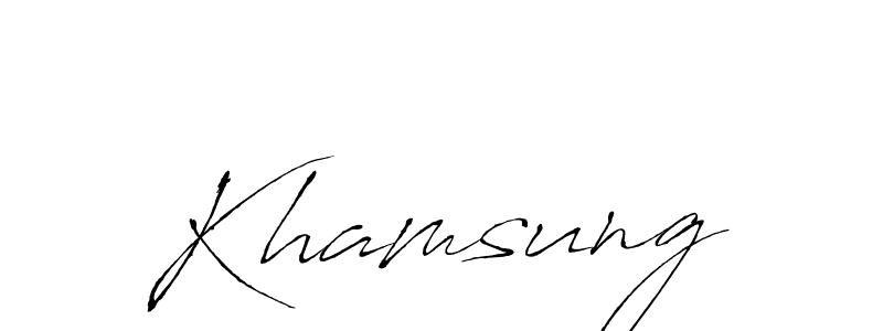 Antro_Vectra is a professional signature style that is perfect for those who want to add a touch of class to their signature. It is also a great choice for those who want to make their signature more unique. Get Khamsung name to fancy signature for free. Khamsung signature style 6 images and pictures png