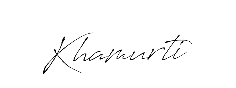 Use a signature maker to create a handwritten signature online. With this signature software, you can design (Antro_Vectra) your own signature for name Khamurti. Khamurti signature style 6 images and pictures png