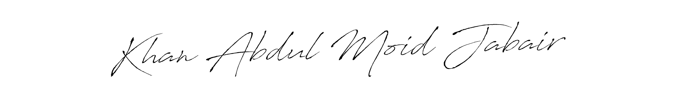 This is the best signature style for the Khan Abdul Moid Jabair name. Also you like these signature font (Antro_Vectra). Mix name signature. Khan Abdul Moid Jabair signature style 6 images and pictures png