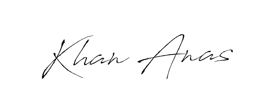 Make a beautiful signature design for name Khan Anas. With this signature (Antro_Vectra) style, you can create a handwritten signature for free. Khan Anas signature style 6 images and pictures png