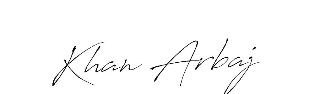 Make a beautiful signature design for name Khan Arbaj. With this signature (Antro_Vectra) style, you can create a handwritten signature for free. Khan Arbaj signature style 6 images and pictures png