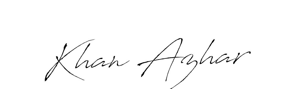 How to make Khan Azhar signature? Antro_Vectra is a professional autograph style. Create handwritten signature for Khan Azhar name. Khan Azhar signature style 6 images and pictures png