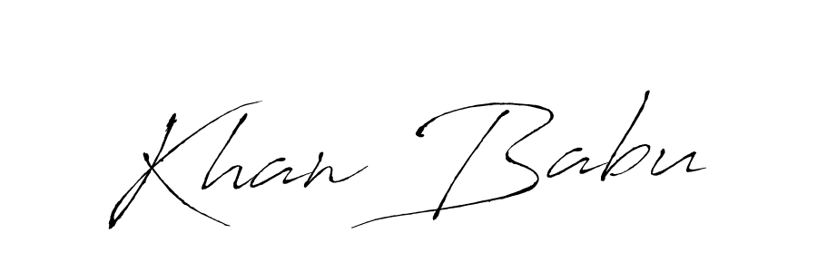 Use a signature maker to create a handwritten signature online. With this signature software, you can design (Antro_Vectra) your own signature for name Khan Babu. Khan Babu signature style 6 images and pictures png