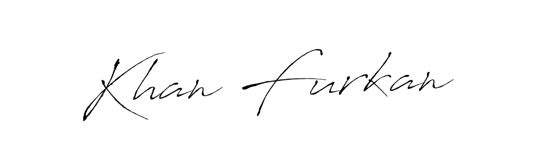 How to make Khan Furkan name signature. Use Antro_Vectra style for creating short signs online. This is the latest handwritten sign. Khan Furkan signature style 6 images and pictures png