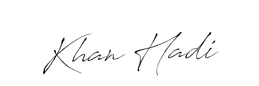 The best way (Antro_Vectra) to make a short signature is to pick only two or three words in your name. The name Khan Hadi include a total of six letters. For converting this name. Khan Hadi signature style 6 images and pictures png