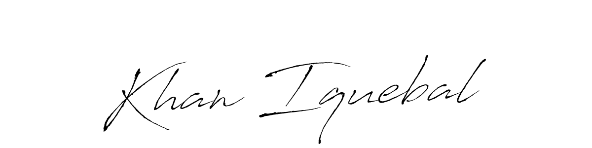 The best way (Antro_Vectra) to make a short signature is to pick only two or three words in your name. The name Khan Iquebal include a total of six letters. For converting this name. Khan Iquebal signature style 6 images and pictures png