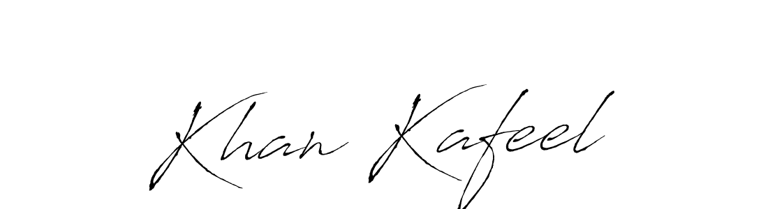 Design your own signature with our free online signature maker. With this signature software, you can create a handwritten (Antro_Vectra) signature for name Khan Kafeel. Khan Kafeel signature style 6 images and pictures png