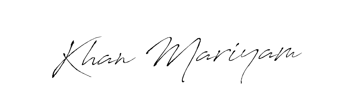 It looks lik you need a new signature style for name Khan Mariyam. Design unique handwritten (Antro_Vectra) signature with our free signature maker in just a few clicks. Khan Mariyam signature style 6 images and pictures png