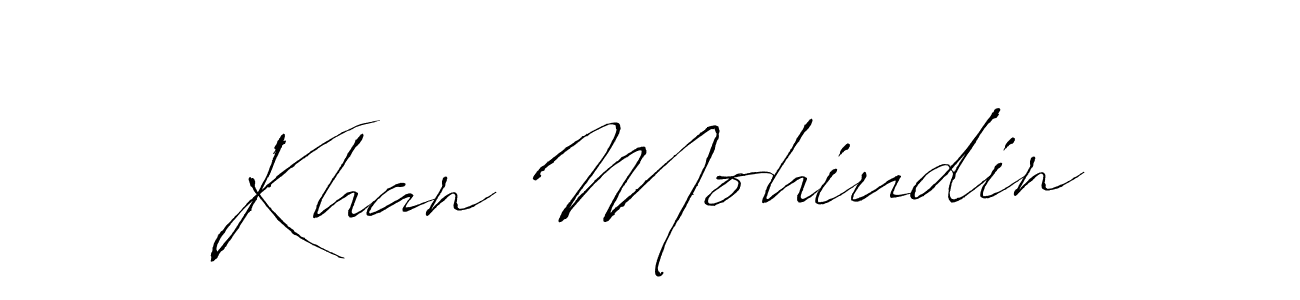 The best way (Antro_Vectra) to make a short signature is to pick only two or three words in your name. The name Khan Mohiudin include a total of six letters. For converting this name. Khan Mohiudin signature style 6 images and pictures png