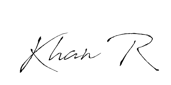 Similarly Antro_Vectra is the best handwritten signature design. Signature creator online .You can use it as an online autograph creator for name Khan R. Khan R signature style 6 images and pictures png