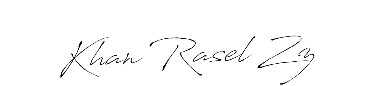 Use a signature maker to create a handwritten signature online. With this signature software, you can design (Antro_Vectra) your own signature for name Khan Rasel Zz. Khan Rasel Zz signature style 6 images and pictures png