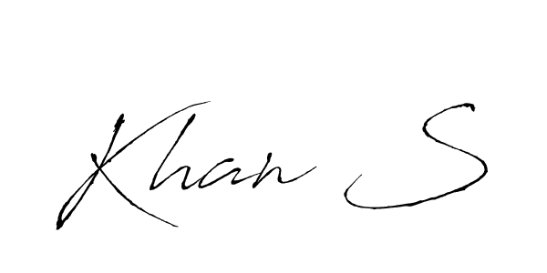 Also we have Khan S name is the best signature style. Create professional handwritten signature collection using Antro_Vectra autograph style. Khan S signature style 6 images and pictures png