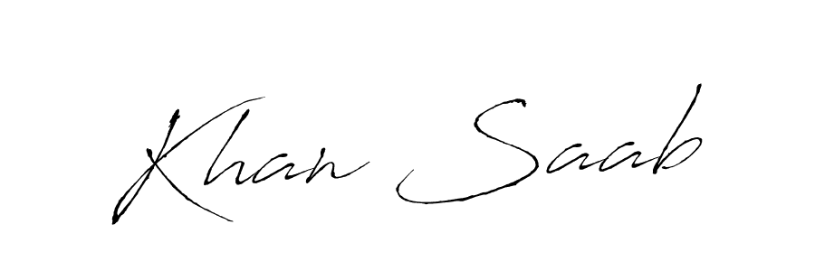 How to make Khan Saab name signature. Use Antro_Vectra style for creating short signs online. This is the latest handwritten sign. Khan Saab signature style 6 images and pictures png