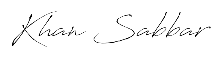 Get an exclusive digital autograph for Khan Sabbar. The Antro_Vectra typeface captures the charm of real penmanship on paper. Khan Sabbar signature style 6 images and pictures png