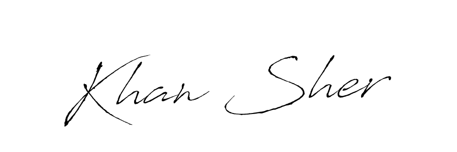 Make a beautiful signature design for name Khan Sher. Use this online signature maker to create a handwritten signature for free. Khan Sher signature style 6 images and pictures png