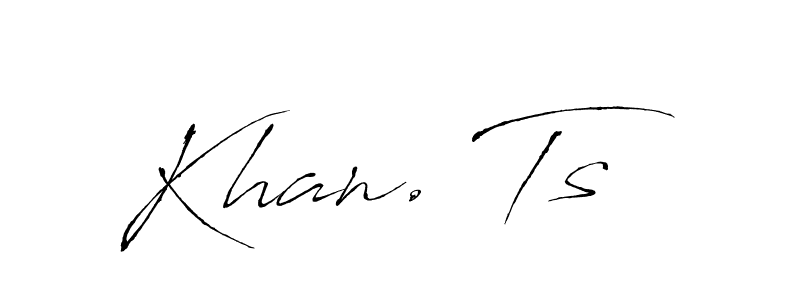 Similarly Antro_Vectra is the best handwritten signature design. Signature creator online .You can use it as an online autograph creator for name Khan. Ts. Khan. Ts signature style 6 images and pictures png