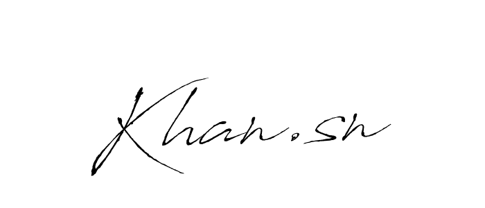 It looks lik you need a new signature style for name Khan.sn. Design unique handwritten (Antro_Vectra) signature with our free signature maker in just a few clicks. Khan.sn signature style 6 images and pictures png