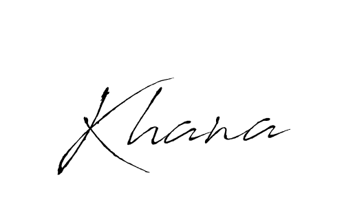 How to make Khana name signature. Use Antro_Vectra style for creating short signs online. This is the latest handwritten sign. Khana signature style 6 images and pictures png