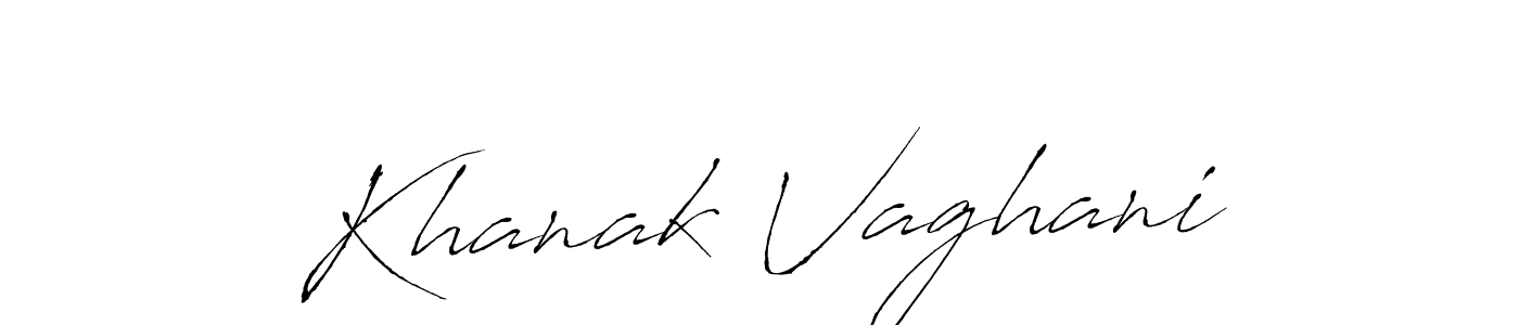 This is the best signature style for the Khanak Vaghani name. Also you like these signature font (Antro_Vectra). Mix name signature. Khanak Vaghani signature style 6 images and pictures png