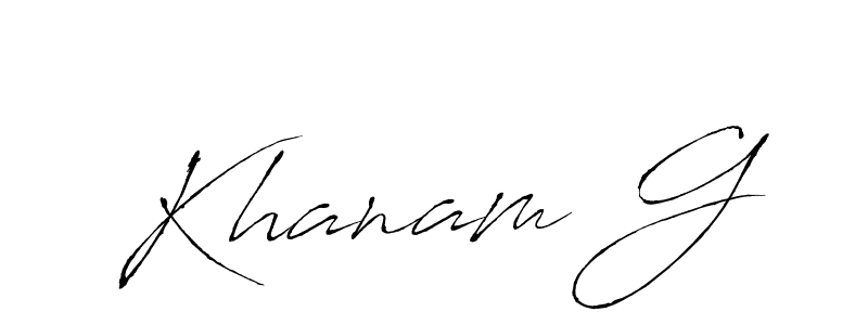 Best and Professional Signature Style for Khanam G. Antro_Vectra Best Signature Style Collection. Khanam G signature style 6 images and pictures png