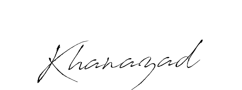 Similarly Antro_Vectra is the best handwritten signature design. Signature creator online .You can use it as an online autograph creator for name Khanazad. Khanazad signature style 6 images and pictures png