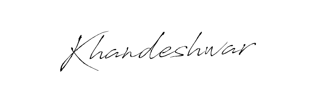 Use a signature maker to create a handwritten signature online. With this signature software, you can design (Antro_Vectra) your own signature for name Khandeshwar. Khandeshwar signature style 6 images and pictures png