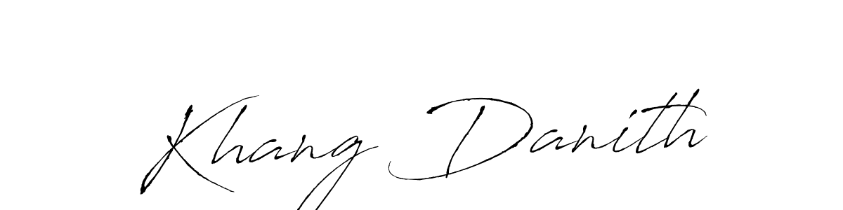 Create a beautiful signature design for name Khang Danith. With this signature (Antro_Vectra) fonts, you can make a handwritten signature for free. Khang Danith signature style 6 images and pictures png