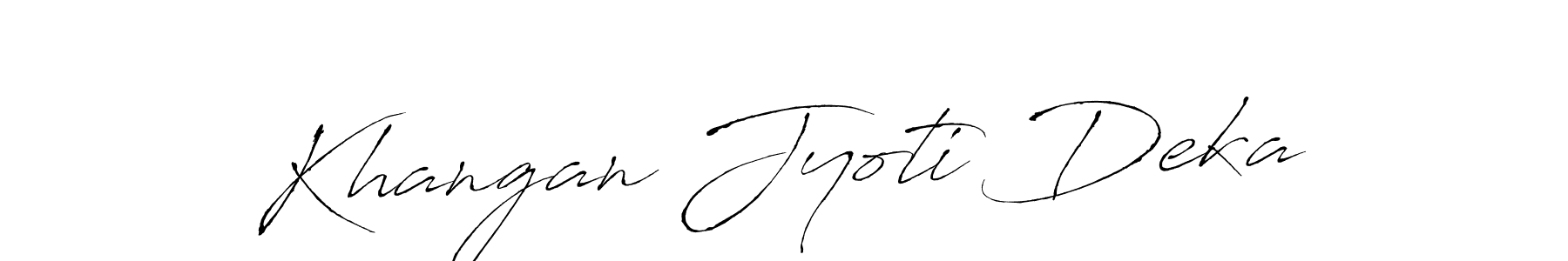 It looks lik you need a new signature style for name Khangan Jyoti Deka. Design unique handwritten (Antro_Vectra) signature with our free signature maker in just a few clicks. Khangan Jyoti Deka signature style 6 images and pictures png