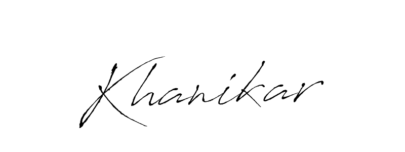 How to make Khanikar signature? Antro_Vectra is a professional autograph style. Create handwritten signature for Khanikar name. Khanikar signature style 6 images and pictures png