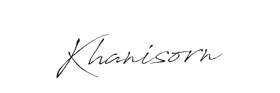 How to make Khanisorn signature? Antro_Vectra is a professional autograph style. Create handwritten signature for Khanisorn name. Khanisorn signature style 6 images and pictures png