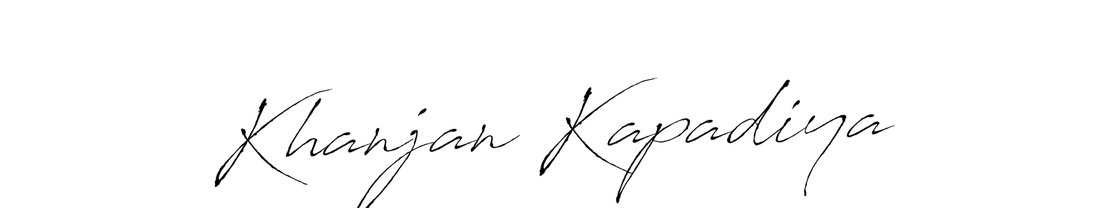 Make a beautiful signature design for name Khanjan Kapadiya. Use this online signature maker to create a handwritten signature for free. Khanjan Kapadiya signature style 6 images and pictures png