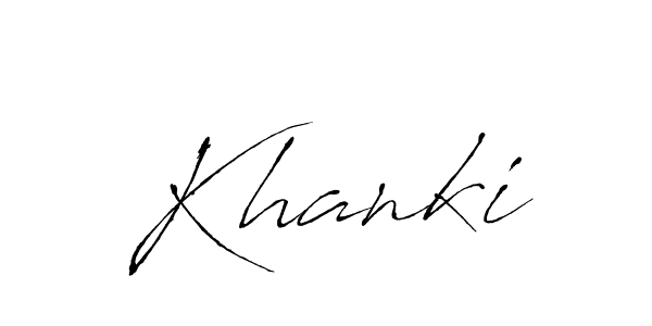 Antro_Vectra is a professional signature style that is perfect for those who want to add a touch of class to their signature. It is also a great choice for those who want to make their signature more unique. Get Khanki name to fancy signature for free. Khanki signature style 6 images and pictures png