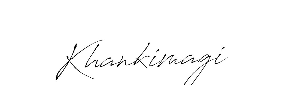 Antro_Vectra is a professional signature style that is perfect for those who want to add a touch of class to their signature. It is also a great choice for those who want to make their signature more unique. Get Khankimagi name to fancy signature for free. Khankimagi signature style 6 images and pictures png