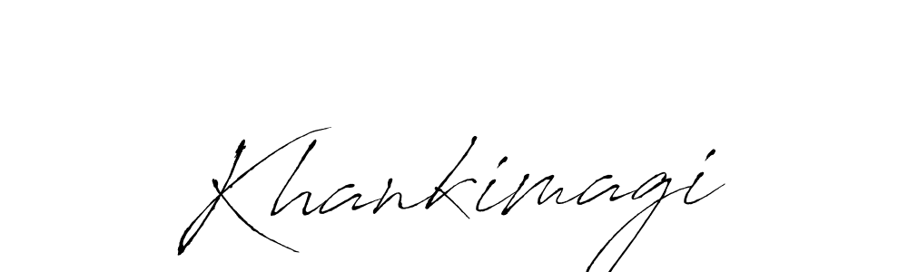 How to Draw Khankimagi signature style? Antro_Vectra is a latest design signature styles for name Khankimagi. Khankimagi signature style 6 images and pictures png