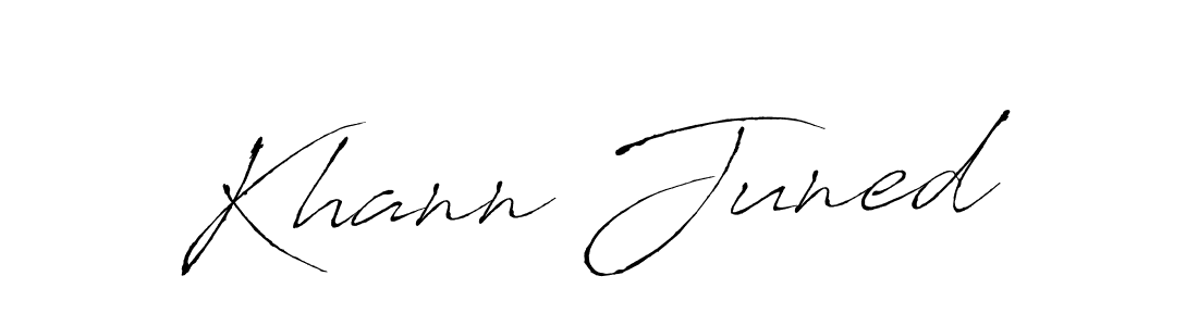 How to make Khann Juned name signature. Use Antro_Vectra style for creating short signs online. This is the latest handwritten sign. Khann Juned signature style 6 images and pictures png