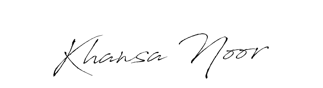 Make a beautiful signature design for name Khansa Noor. Use this online signature maker to create a handwritten signature for free. Khansa Noor signature style 6 images and pictures png