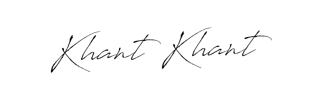 Antro_Vectra is a professional signature style that is perfect for those who want to add a touch of class to their signature. It is also a great choice for those who want to make their signature more unique. Get Khant Khant name to fancy signature for free. Khant Khant signature style 6 images and pictures png