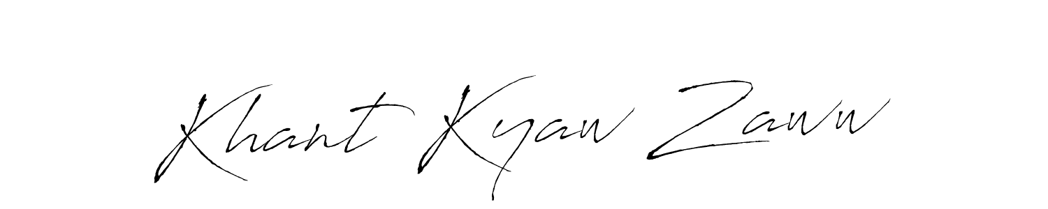 Similarly Antro_Vectra is the best handwritten signature design. Signature creator online .You can use it as an online autograph creator for name Khant Kyaw Zaww. Khant Kyaw Zaww signature style 6 images and pictures png