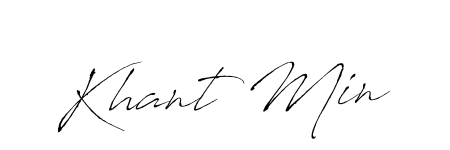 Also You can easily find your signature by using the search form. We will create Khant Min name handwritten signature images for you free of cost using Antro_Vectra sign style. Khant Min signature style 6 images and pictures png