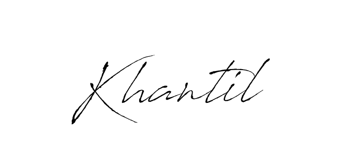 You should practise on your own different ways (Antro_Vectra) to write your name (Khantil) in signature. don't let someone else do it for you. Khantil signature style 6 images and pictures png