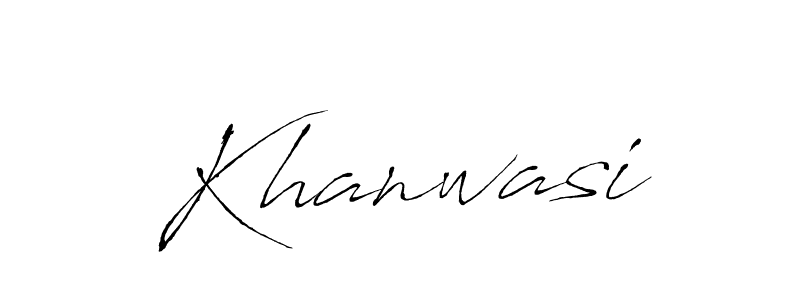 Design your own signature with our free online signature maker. With this signature software, you can create a handwritten (Antro_Vectra) signature for name Khanwasi. Khanwasi signature style 6 images and pictures png