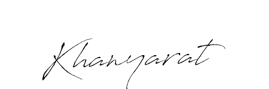 You should practise on your own different ways (Antro_Vectra) to write your name (Khanyarat) in signature. don't let someone else do it for you. Khanyarat signature style 6 images and pictures png