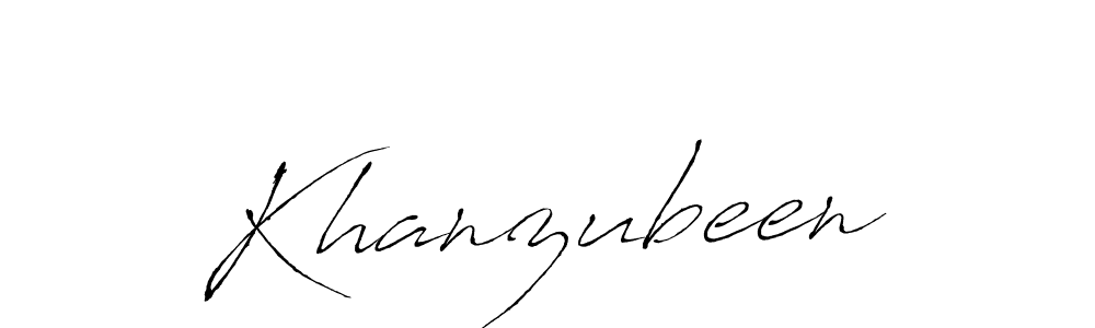 Create a beautiful signature design for name Khanzubeen. With this signature (Antro_Vectra) fonts, you can make a handwritten signature for free. Khanzubeen signature style 6 images and pictures png