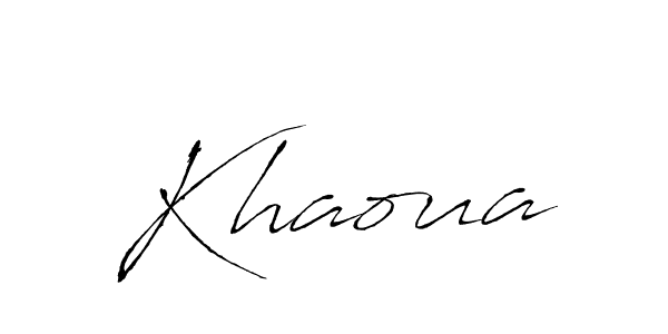 You should practise on your own different ways (Antro_Vectra) to write your name (Khaoua) in signature. don't let someone else do it for you. Khaoua signature style 6 images and pictures png