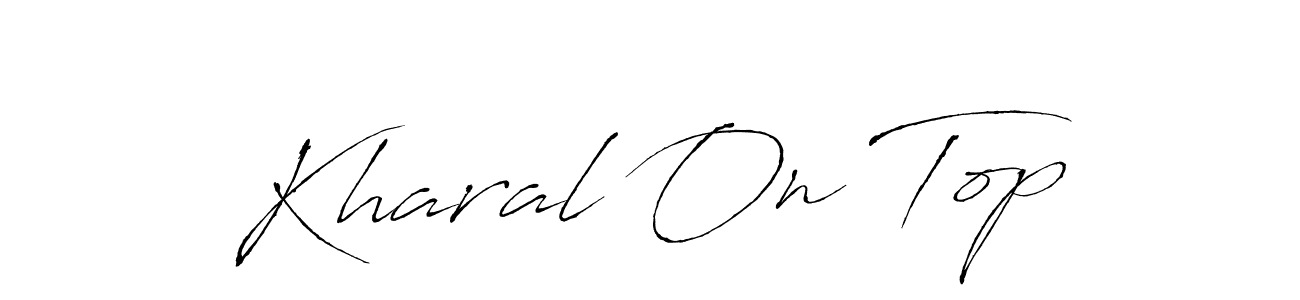 The best way (Antro_Vectra) to make a short signature is to pick only two or three words in your name. The name Kharal On Top include a total of six letters. For converting this name. Kharal On Top signature style 6 images and pictures png