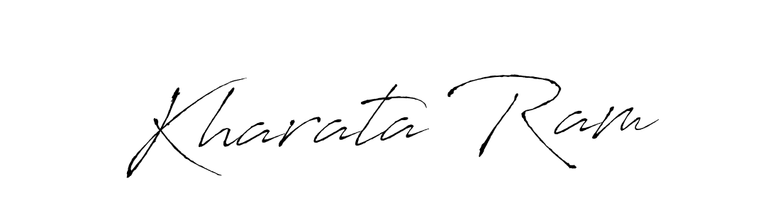 How to make Kharata Ram name signature. Use Antro_Vectra style for creating short signs online. This is the latest handwritten sign. Kharata Ram signature style 6 images and pictures png